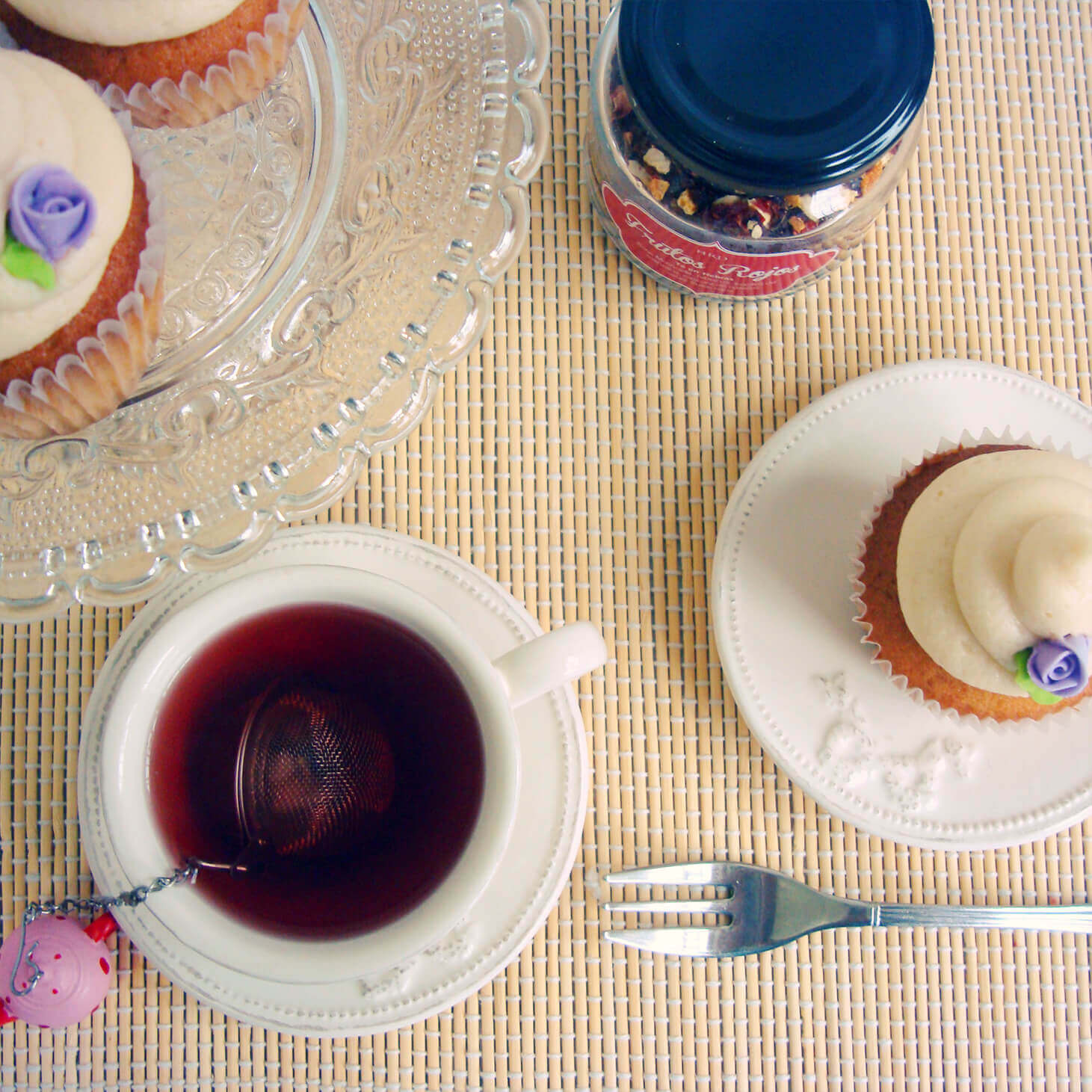 la hora del té mini pastelería